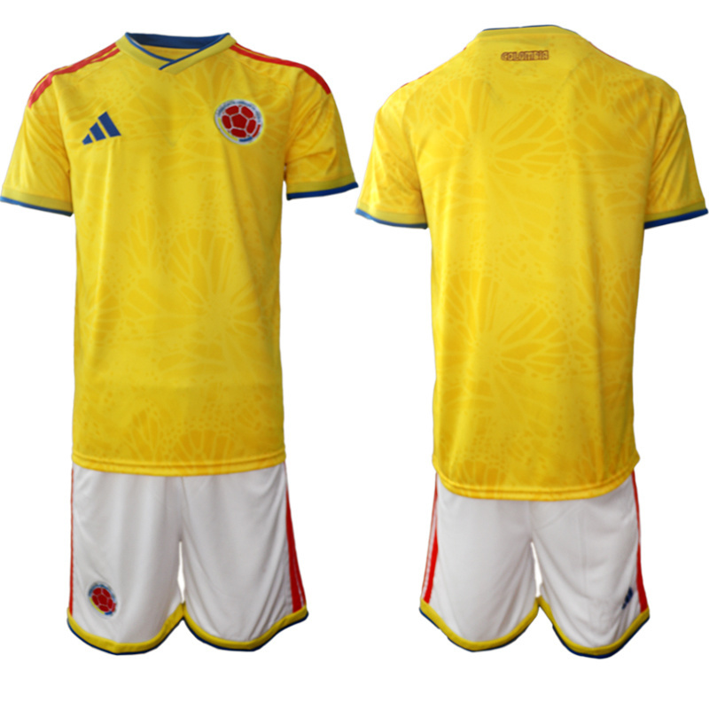 Men Colombia home #2 style 2026 World Cup Soccer jersey